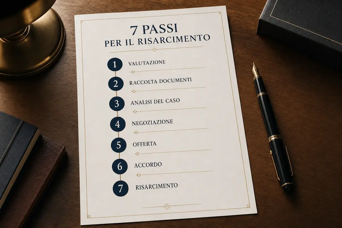 Documentazione organizzata per risarcimento medico