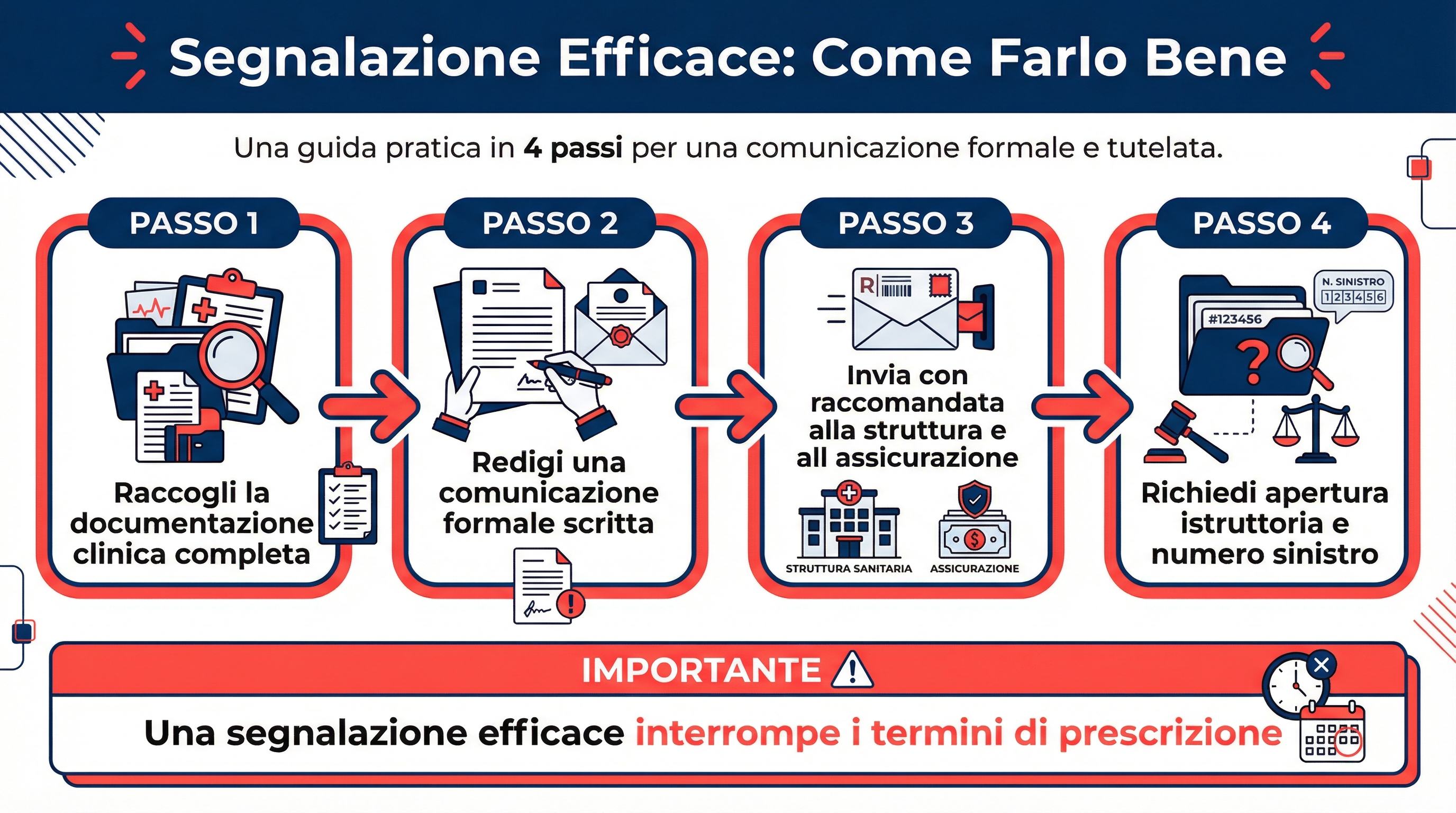 Infografica sulla differenza tra segnalazione generica e segnalazione efficace
