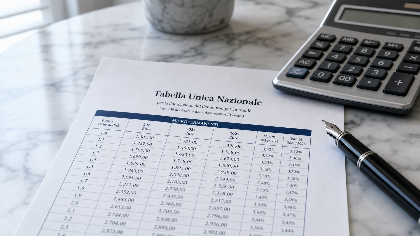 Tabelle risarcimento errori medici: come si calcola il danno nel 2026